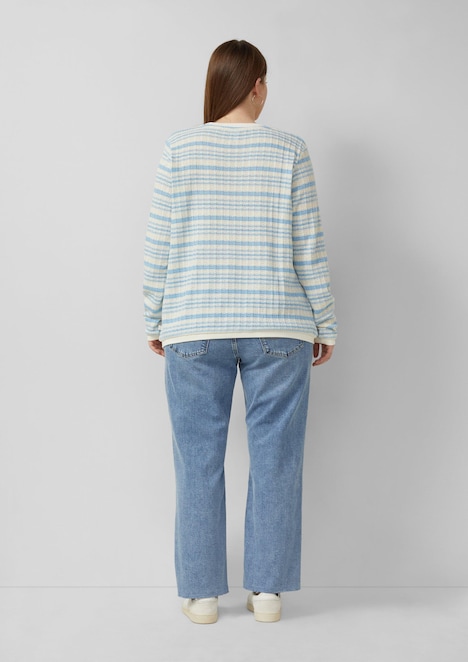 Langarmshirt mit Streifenmuster