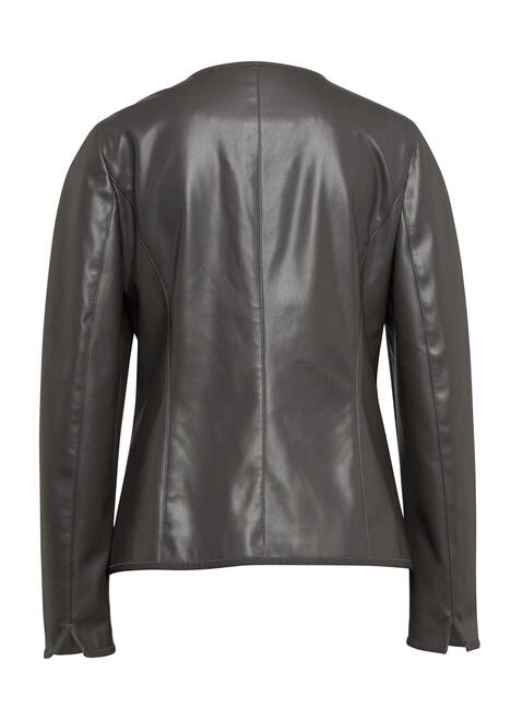 Ausdrucksstarke Lederimitatjacke mit supersoftem Griff