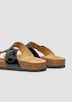 Pantoletten mit feinem Glanz-Finish