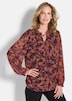 GOLDNER Blouse met print Blouse van chiffon met semi-transparante mouwen