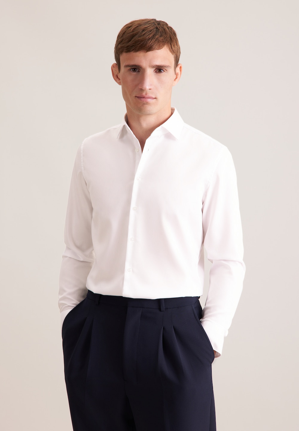 Herren Business Hemd - Uni