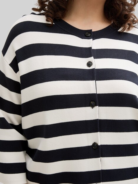 Cardigan mit Streifenmuster