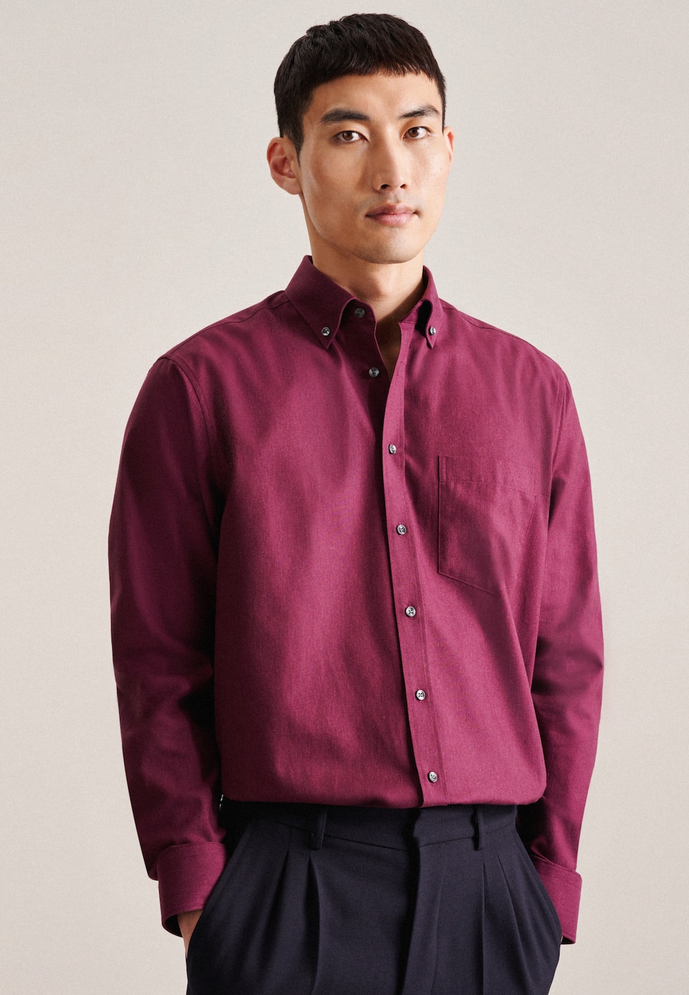 Herren Business Hemd - Uni