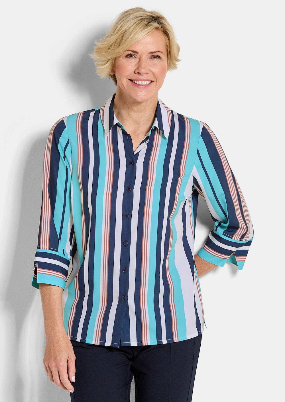 Blusenshirt mit Streifenmuster