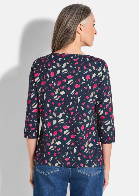Florales Jerseyshirt mit Paisley-Muster