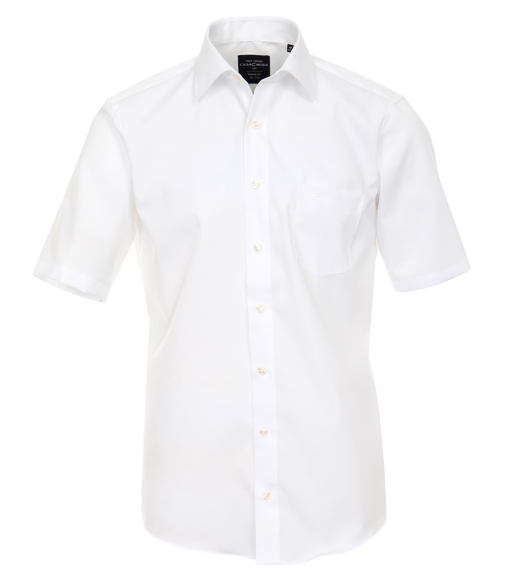CASAMODA Businesshemd Kurzarm uni Modern Fit