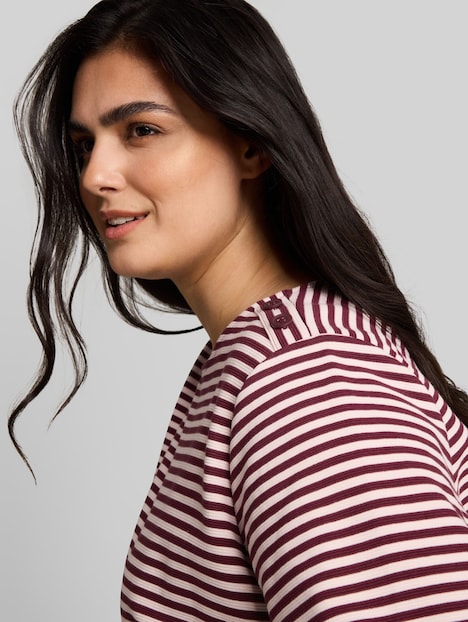 Langarmshirt mit Knopf-Details