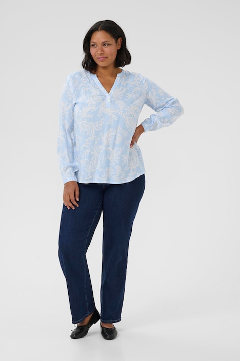 Langarm-Bluse Regular fit