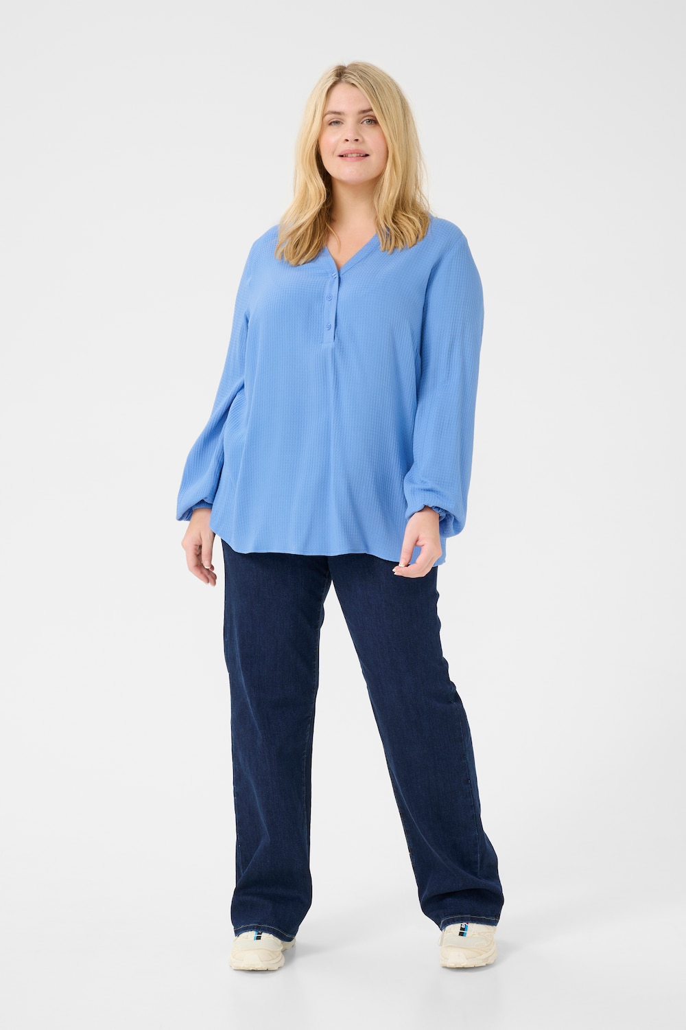 Langarm-Bluse Regular fit