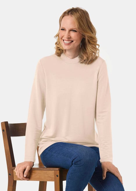 GOLDNER Shirt met opstaande kraag Shirt met opstaande kraag met lange mouwen