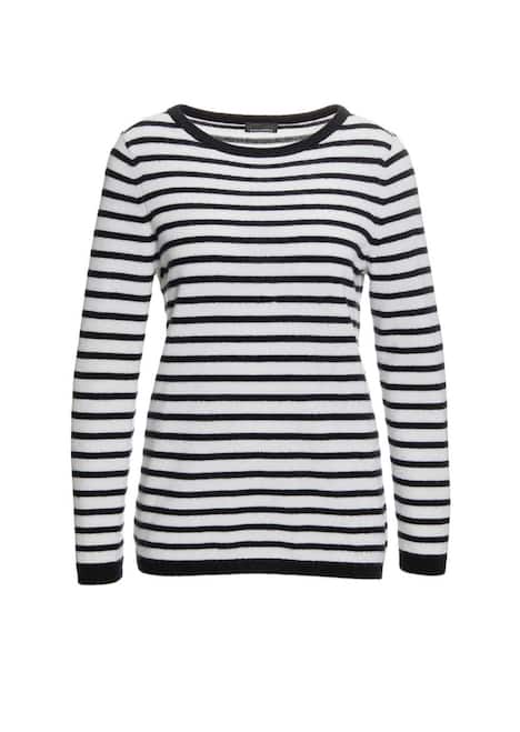 Kaschmirpullover mit U-Boot Ausschnitt