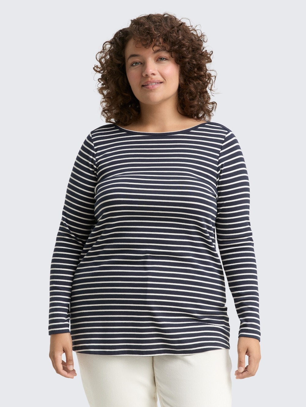 Langarmshirt mit Streifenmuster