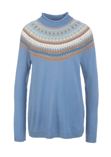 Norweger-Pullover mit Schurwolle