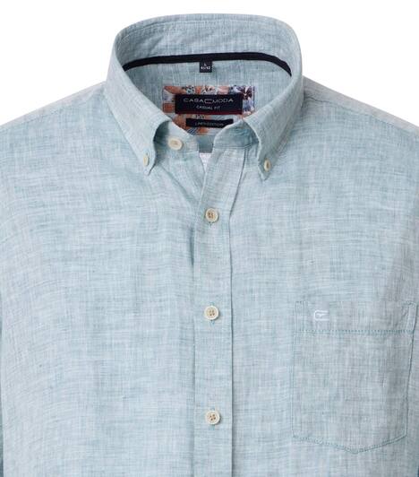 Leinenhemd uni Casual Fit