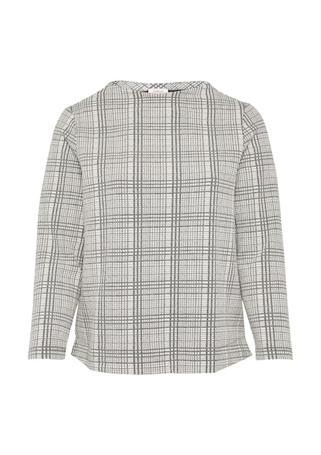 Gemustertes Sweatshirt mit Turtleneck