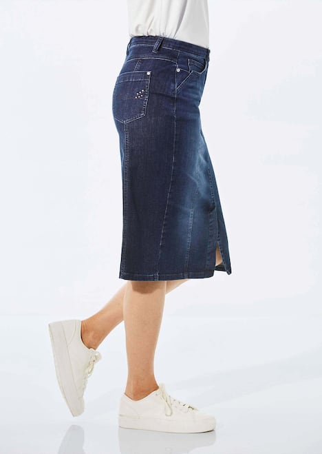 GOLDNER Jeansrok Jeansrok in 5-pocket stijl
