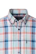 Leinenhemd Kurzarm kariert Casual Fit