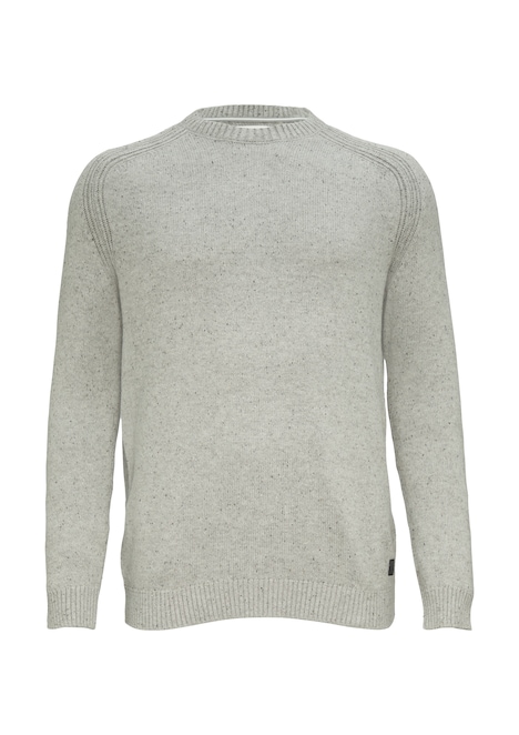 Crew-Neck-Pullover mit Farbeffekt