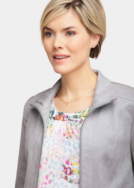 Gemakkelijk te onderhouden jas van imitatieleer