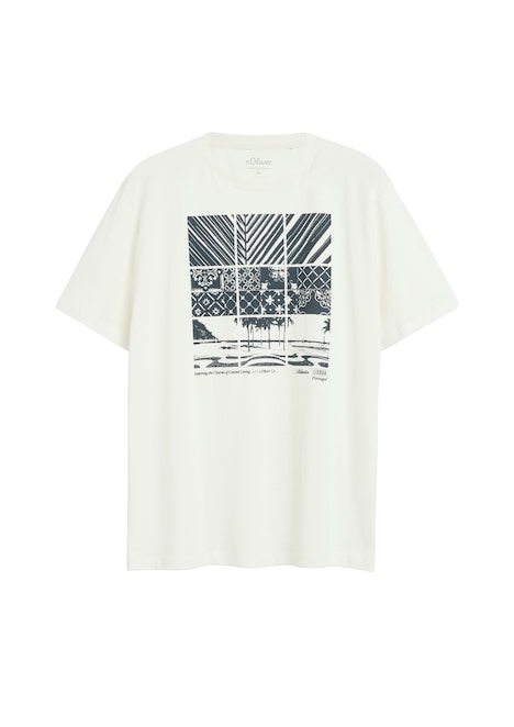 Baumwoll-T-Shirt mit Frontprint