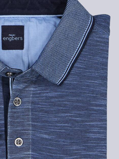 engbers Herren Poloshirt , Mittelblau