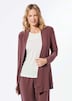 Leichte Shirtjacke lila mit Stretch