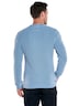 Herren Pullover Rundhals , Mittelblau