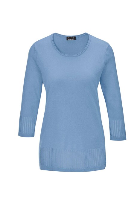 Gepflegter Ajour-Pullover mit femininen Durchbrüchen