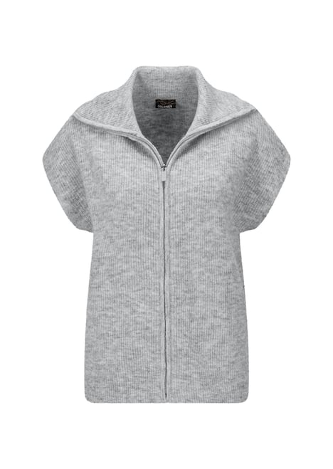 GOLDNER Tricot vest Tricot vest met ritssluiting