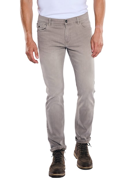 Herren Jeans 5-Pocket Superstretch , Sand