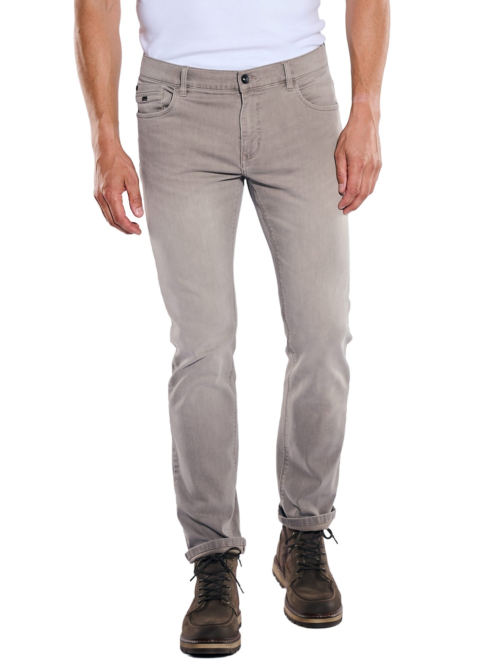Herren Jeans 5-Pocket Superstretch , Sand
