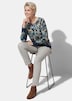 Feinstrickpullover mit Paisley-Druck