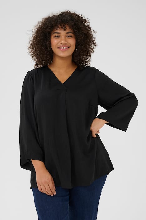 Langarm-Bluse Regular fit