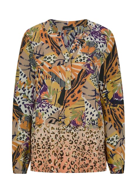 GOLDNER Blouse Blouse met animal-print