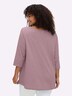 3/4-Arm-Shirt 3/4-Arm-Shirt mit Cut-out vorn 3/4-Arm Uni Ohne Kragen
