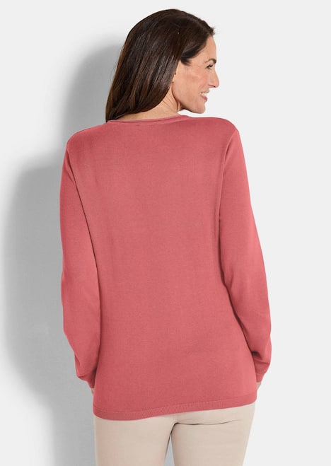 GOLDNER Tricot pullover Tricot pullover van katoen en viscose