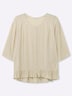 Bluse 3/4-Arm Ohne Kragen