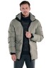 engbers Herren Steppjacke mit abnehmbarer Kapuze , Braunbeige