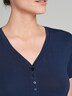 Schiesser Damen T-Shirt Mix+Relax - blue