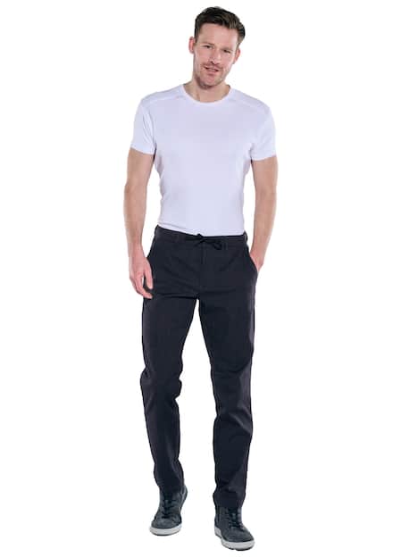 engbers Herren Chino mit Tunnelzug , Saphirblau