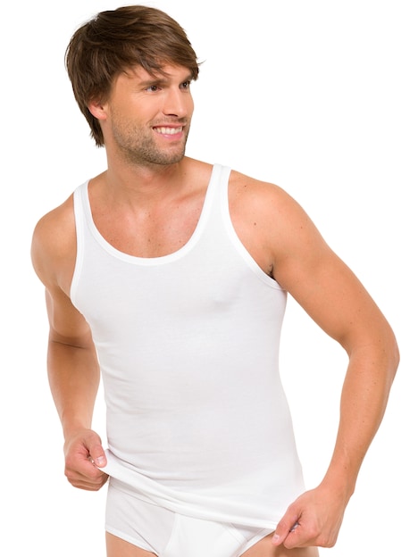 Schiesser Herren Doppelripp Unterhemden 2er-Pack Essentials