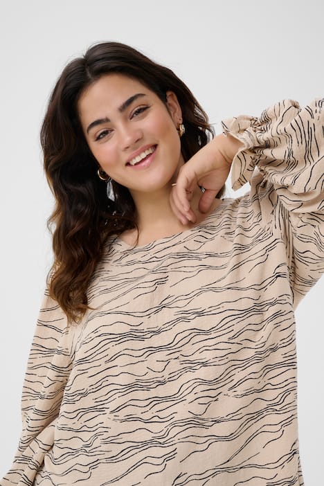 Langarm-Bluse Regular fit