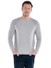 Herren Pullover Rundhals , Silbergrau