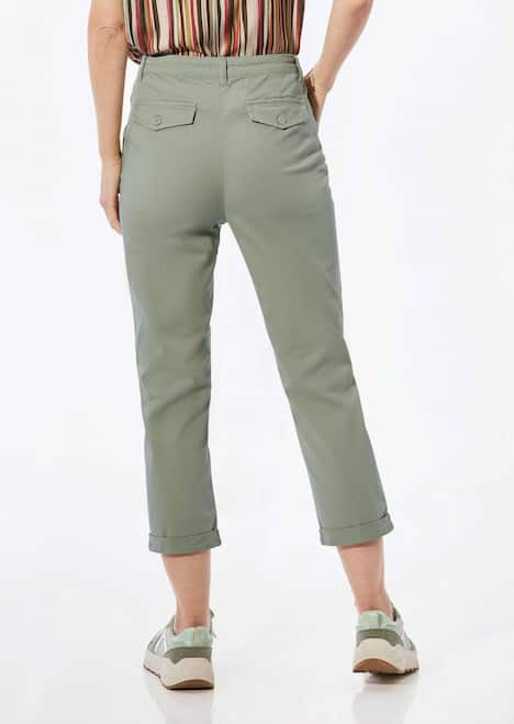 Lässige Chinohose mit weichem Peach-Finish