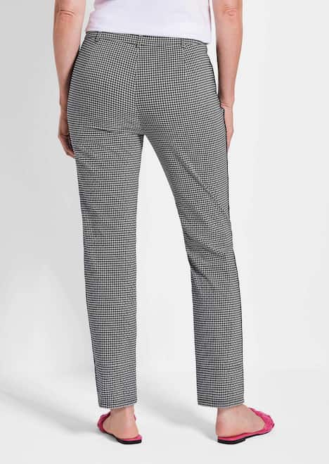 Lange Slim Fit Hose LOUISA in schwarz