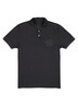 engbers Herren Polo-Shirt meliert , Schwarz