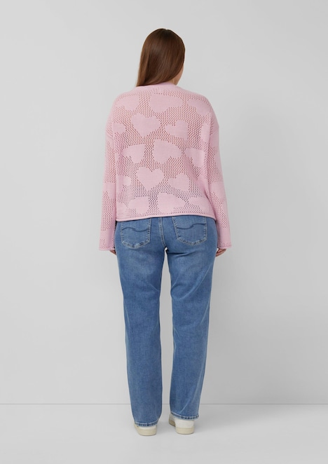 Transparenter Pullover