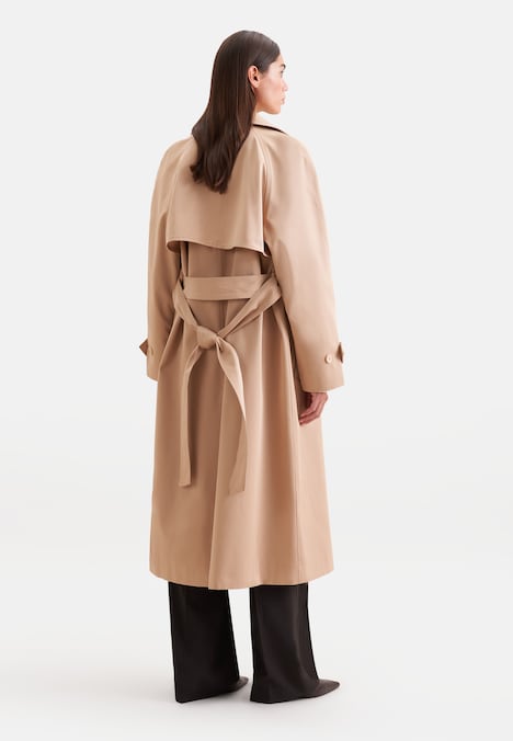 Damen Trench Coat - Uni