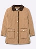 Steppjacke Steppjacke mit Cord-Akzenten Langarm Umlegekragen