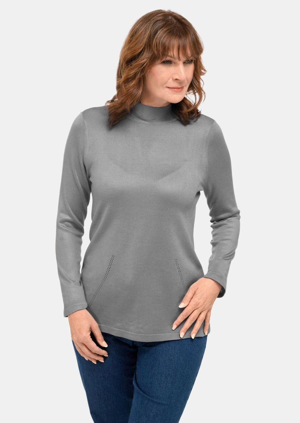 GOLDNER Pullover met opstaande kraag Pullover met opstaande kraag